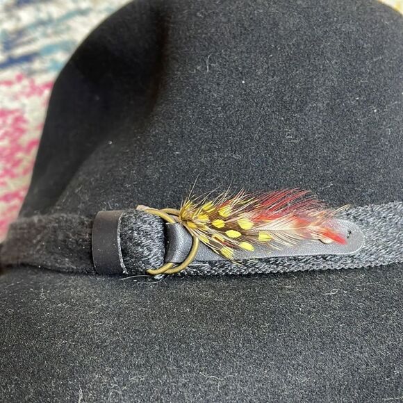 Lite Felt Fedora 100% Wool Black L - Picture 7 of 12